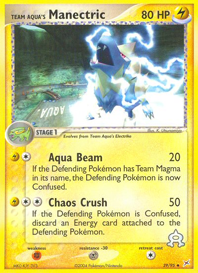 Team Aqua's Manectric (29/95) [EX: Team Magma vs Team Aqua] | Dragon's Lair Comics and Fantasy Houston TX