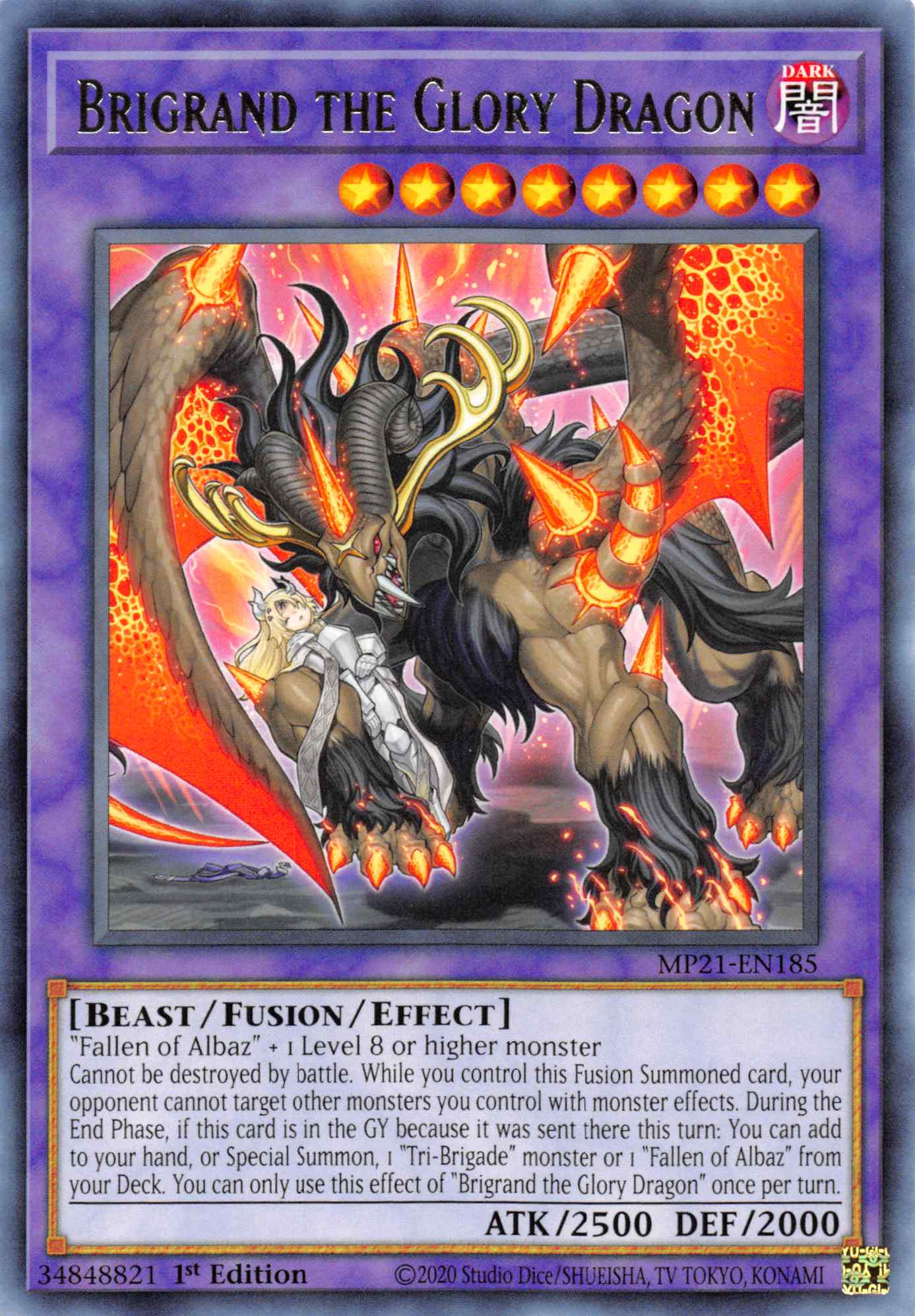 Brigrand the Glory Dragon [MP21-EN185] Rare | Dragon's Lair Comics and Fantasy Houston TX