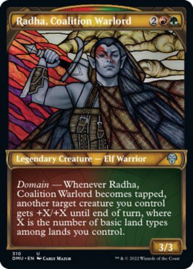 Radha, Coalition Warlord (Showcase) [Dominaria United] | Dragon's Lair Comics and Fantasy Houston TX
