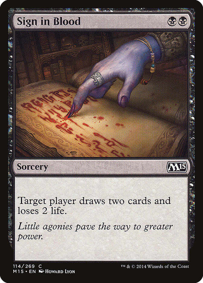Sign in Blood [Magic 2015] | Dragon's Lair Comics and Fantasy Houston TX