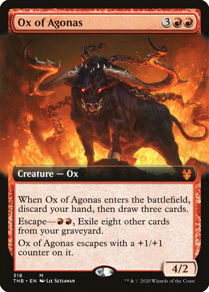 Ox of Agonas (Extended Art) [Theros Beyond Death] | Dragon's Lair Comics and Fantasy Houston TX