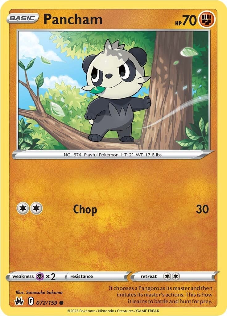 Pancham (072/159) [Sword & Shield: Crown Zenith] | Dragon's Lair Comics and Fantasy Houston TX