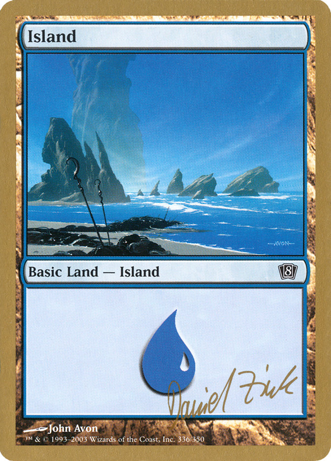 Island (dz336) (Daniel Zink) [World Championship Decks 2003] | Dragon's Lair Comics and Fantasy Houston TX