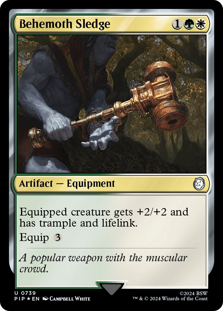 Behemoth Sledge (Surge Foil) [Fallout] | Dragon's Lair Comics and Fantasy Houston TX