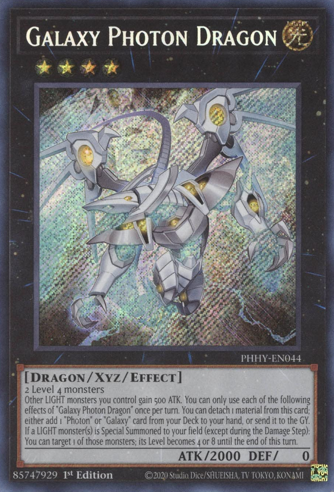 Galaxy Photon Dragon [PHHY-EN044] Secret Rare | Dragon's Lair Comics and Fantasy Houston TX