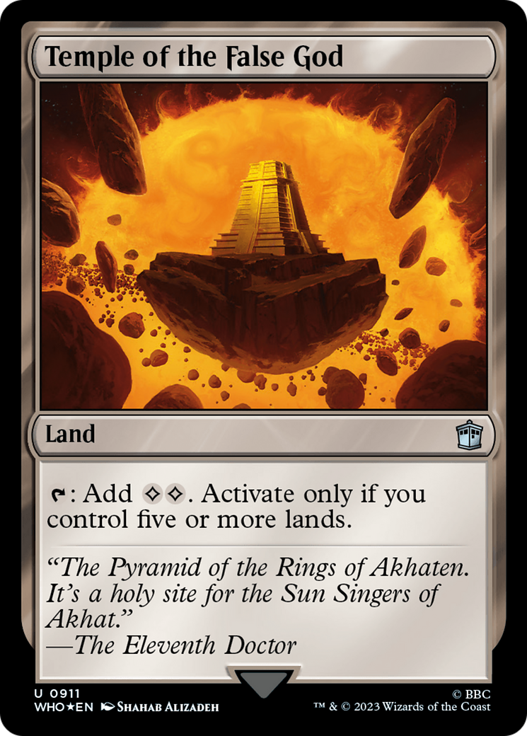 Temple of the False God (Surge Foil) [Doctor Who] | Dragon's Lair Comics and Fantasy Houston TX