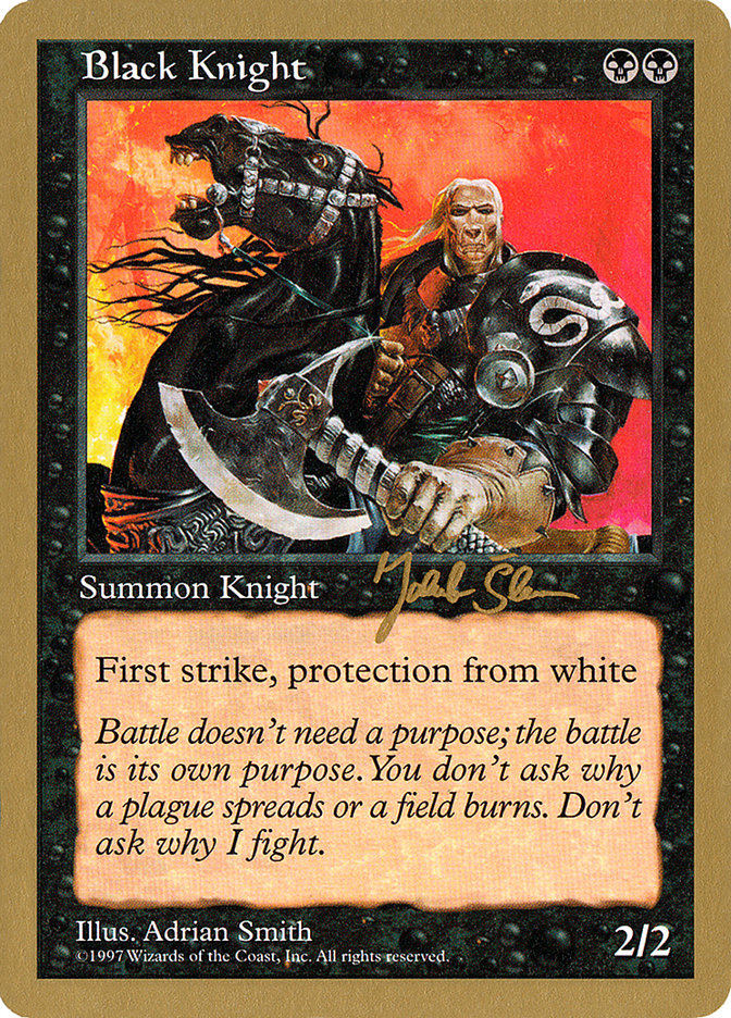 Black Knight (Jakub Slemr) [World Championship Decks 1997] | Dragon's Lair Comics and Fantasy Houston TX