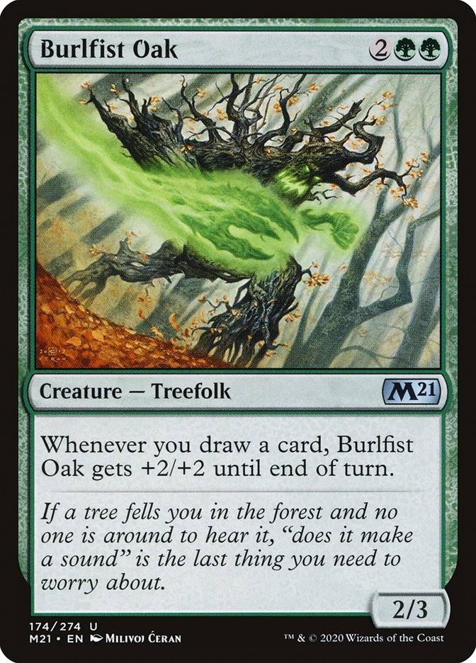 Burlfist Oak [Core Set 2021] | Dragon's Lair Comics and Fantasy Houston TX