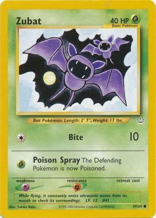 Zubat (59/64) [Neo Revelation Unlimited] | Dragon's Lair Comics and Fantasy Houston TX