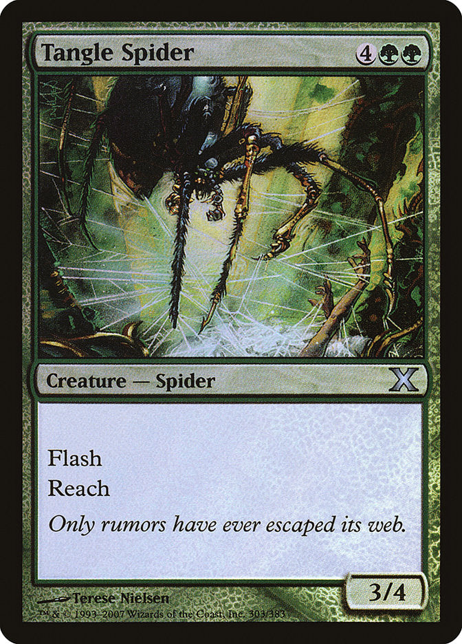 Tangle Spider (Premium Foil) [Tenth Edition] | Dragon's Lair Comics and Fantasy Houston TX