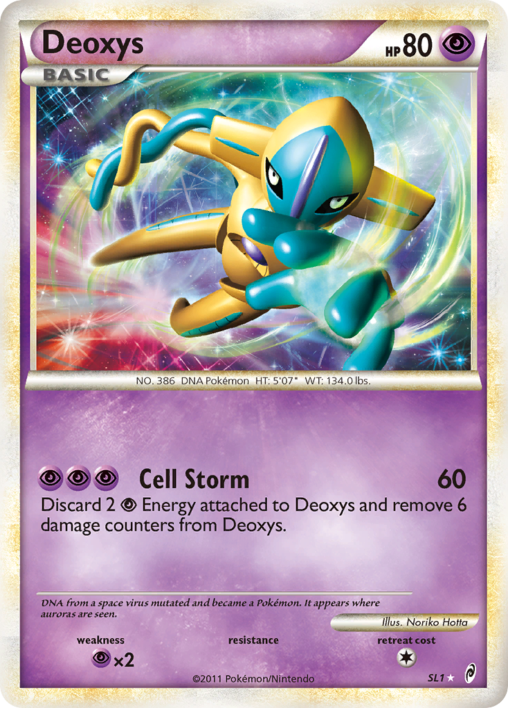 Deoxys (SL1) [HeartGold & SoulSilver: Call of Legends] | Dragon's Lair Comics and Fantasy Houston TX