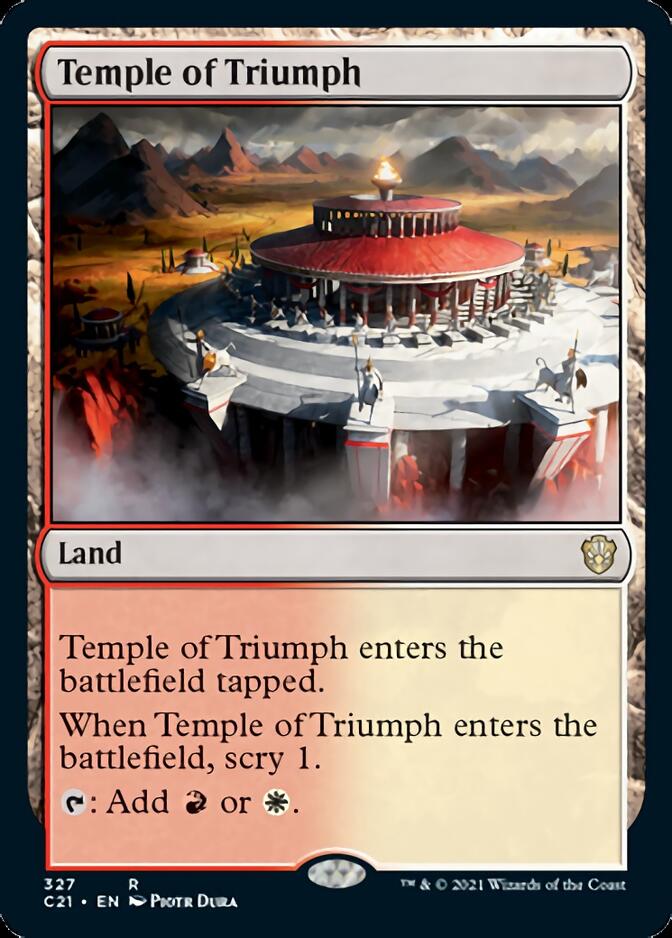 Temple of Triumph [Commander 2021] | Dragon's Lair Comics and Fantasy Houston TX