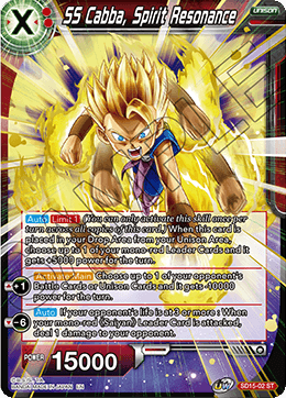 SS Cabba, Spirit Resonance (Starter Deck - Pride of the Saiyans) (SD15-02) [Cross Spirits] | Dragon's Lair Comics and Fantasy Houston TX