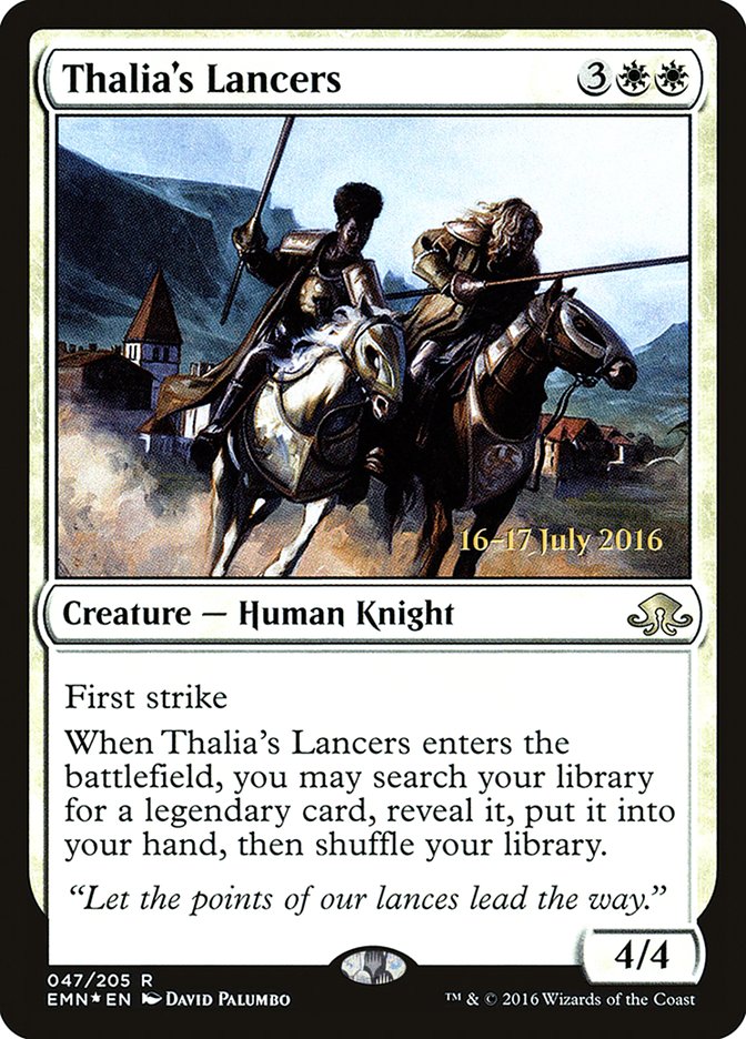 Thalia's Lancers [Eldritch Moon Prerelease Promos] | Dragon's Lair Comics and Fantasy Houston TX
