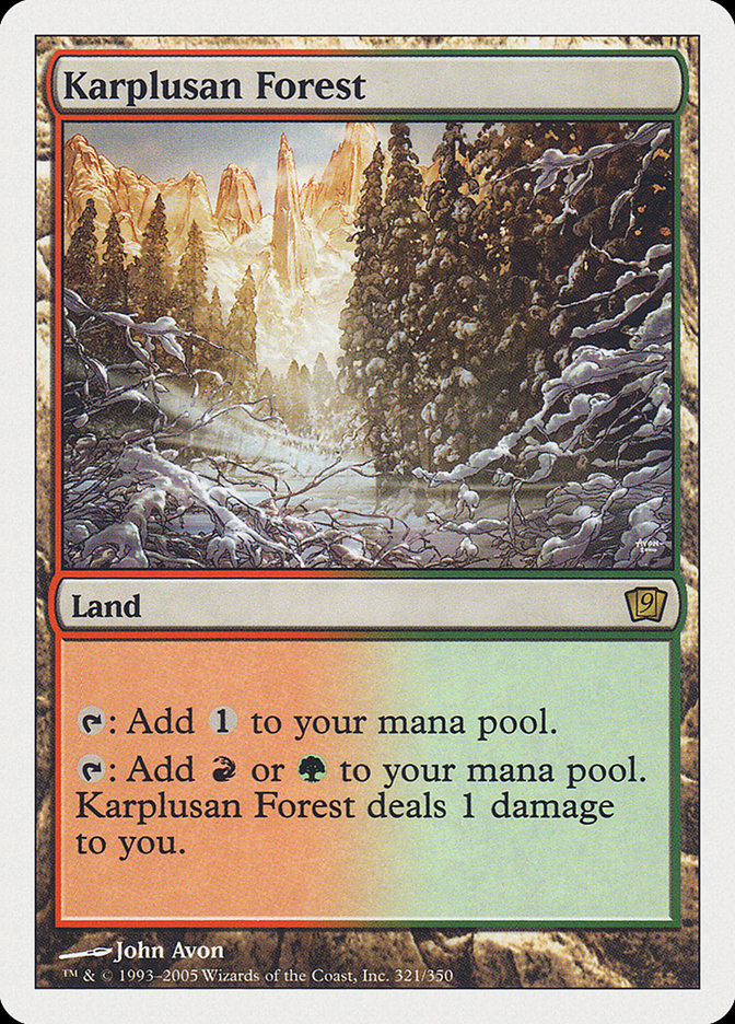 Karplusan Forest [Ninth Edition] | Dragon's Lair Comics and Fantasy Houston TX