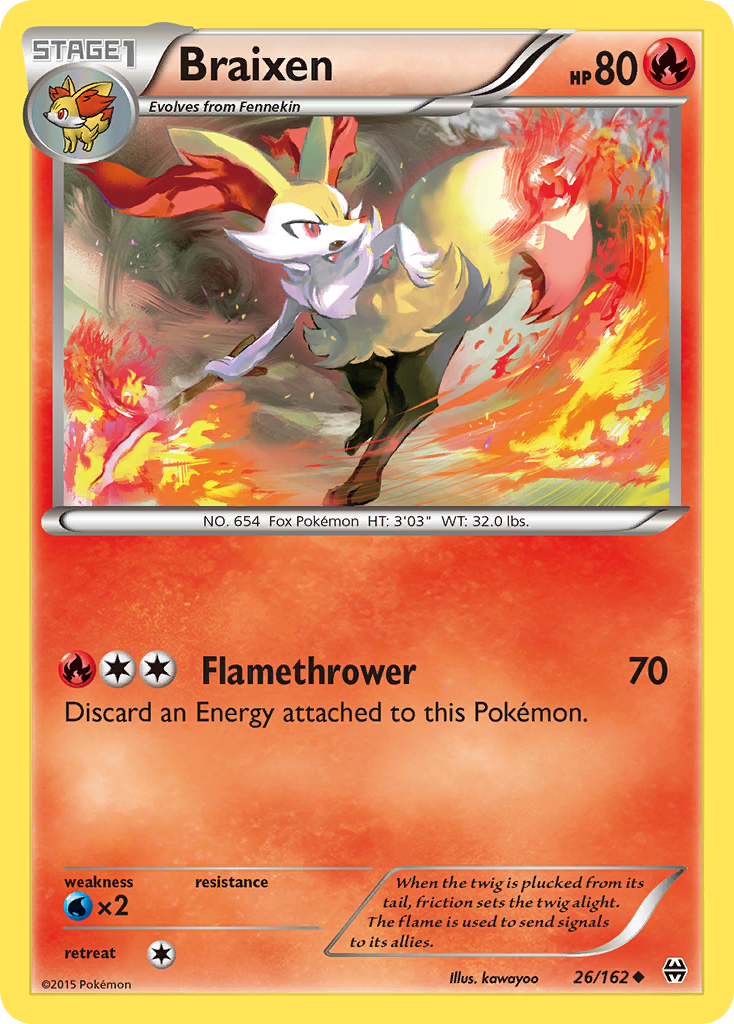 Braixen (26/162) [XY: BREAKthrough] | Dragon's Lair Comics and Fantasy Houston TX