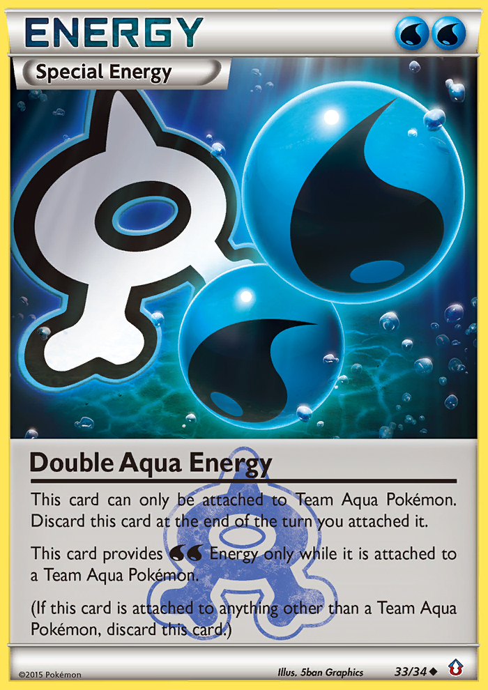 Double Aqua Energy (33/34) [XY: Double Crisis] | Dragon's Lair Comics and Fantasy Houston TX