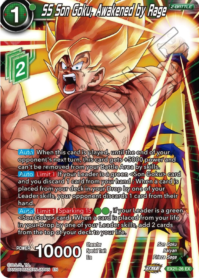 SS Son Goku, Awakened by Rage (EX21-26) [5th Anniversary Set] | Dragon's Lair Comics and Fantasy Houston TX