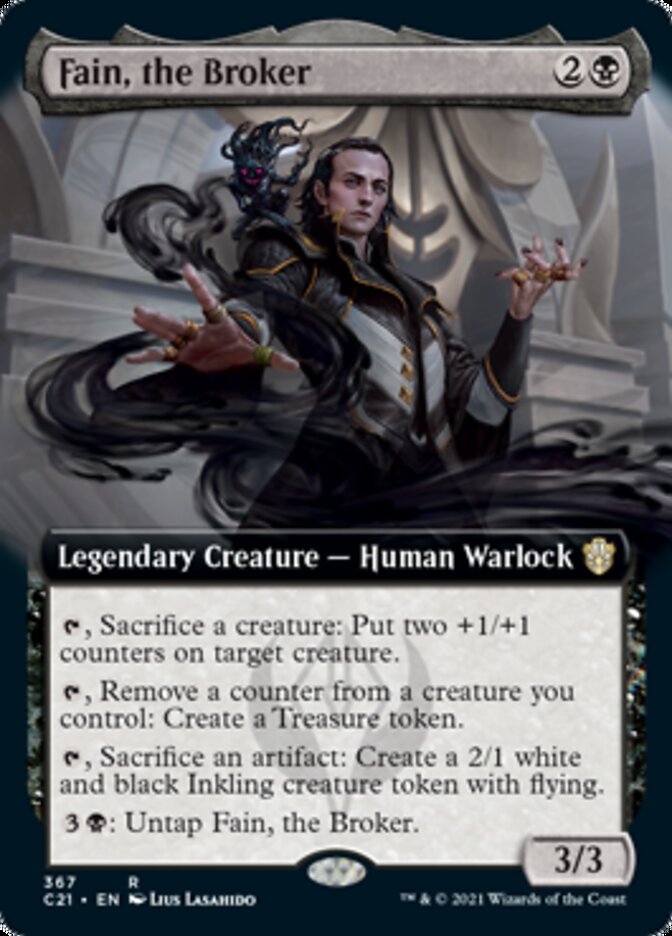 Fain, the Broker (Extended Art) [Commander 2021] | Dragon's Lair Comics and Fantasy Houston TX