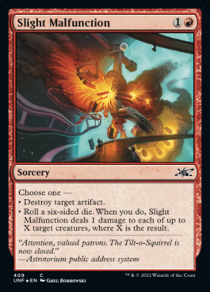 Slight Malfunction (Galaxy Foil) [Unfinity] | Dragon's Lair Comics and Fantasy Houston TX