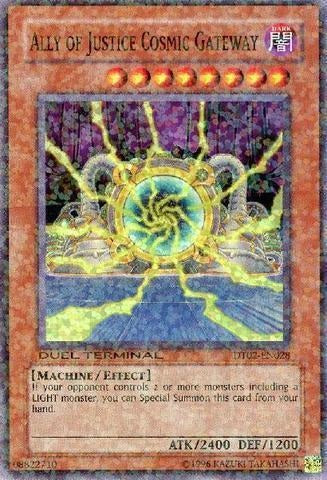 Ally of Justice Cosmic Gateway [DT02-EN028] Super Rare | Dragon's Lair Comics and Fantasy Houston TX
