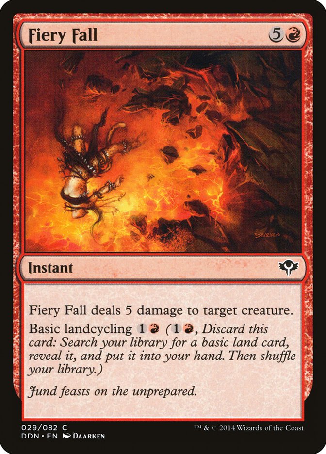 Fiery Fall [Duel Decks: Speed vs. Cunning] | Dragon's Lair Comics and Fantasy Houston TX