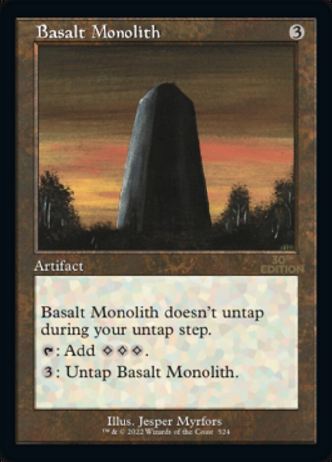 Basalt Monolith (Retro) [30th Anniversary Edition] | Dragon's Lair Comics and Fantasy Houston TX
