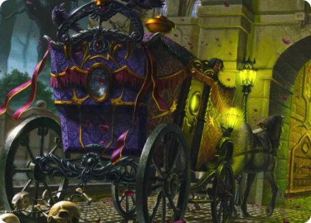 Honeymoon Hearse Art Card [Innistrad: Crimson Vow Art Series] | Dragon's Lair Comics and Fantasy Houston TX