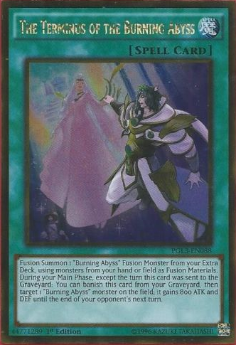The Terminus of the Burning Abyss [PGL3-EN088] Gold Rare | Dragon's Lair Comics and Fantasy Houston TX