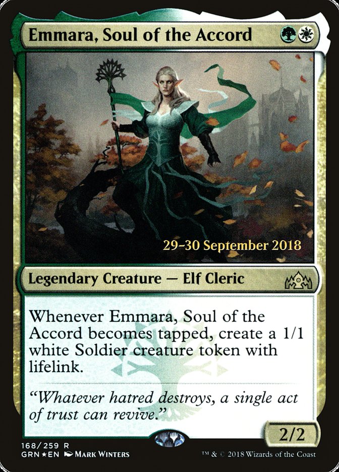 Emmara, Soul of the Accord [Guilds of Ravnica Prerelease Promos] | Dragon's Lair Comics and Fantasy Houston TX