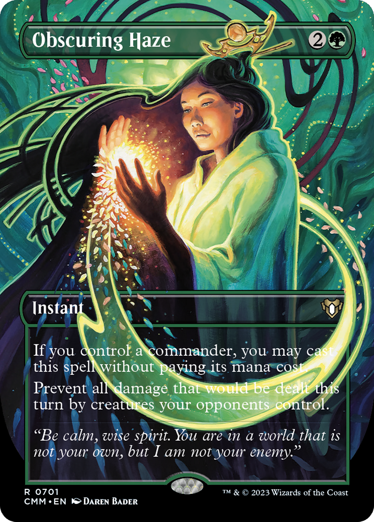 Obscuring Haze (Borderless Alternate Art) [Commander Masters] | Dragon's Lair Comics and Fantasy Houston TX