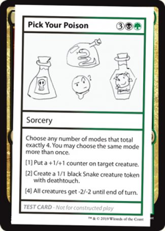 Pick Your Poison (2021 Edition) [Mystery Booster Playtest Cards] | Dragon's Lair Comics and Fantasy Houston TX