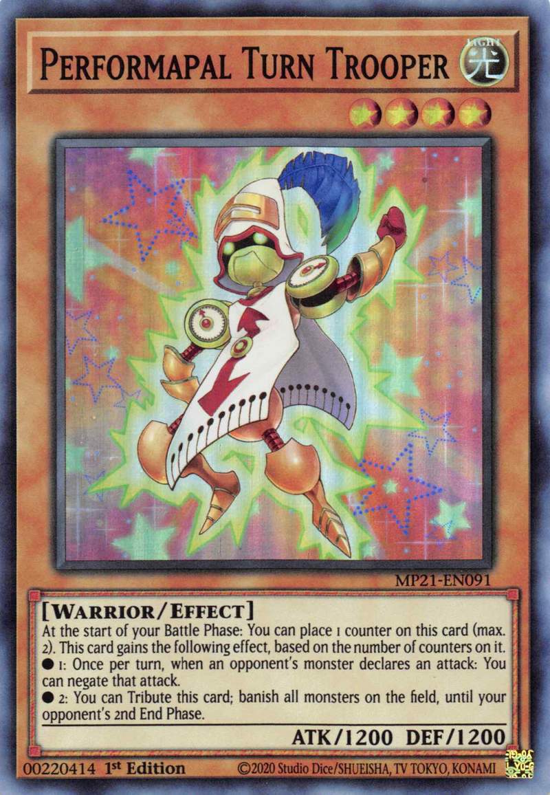 Performapal Turn Trooper [MP21-EN091] Super Rare | Dragon's Lair Comics and Fantasy Houston TX