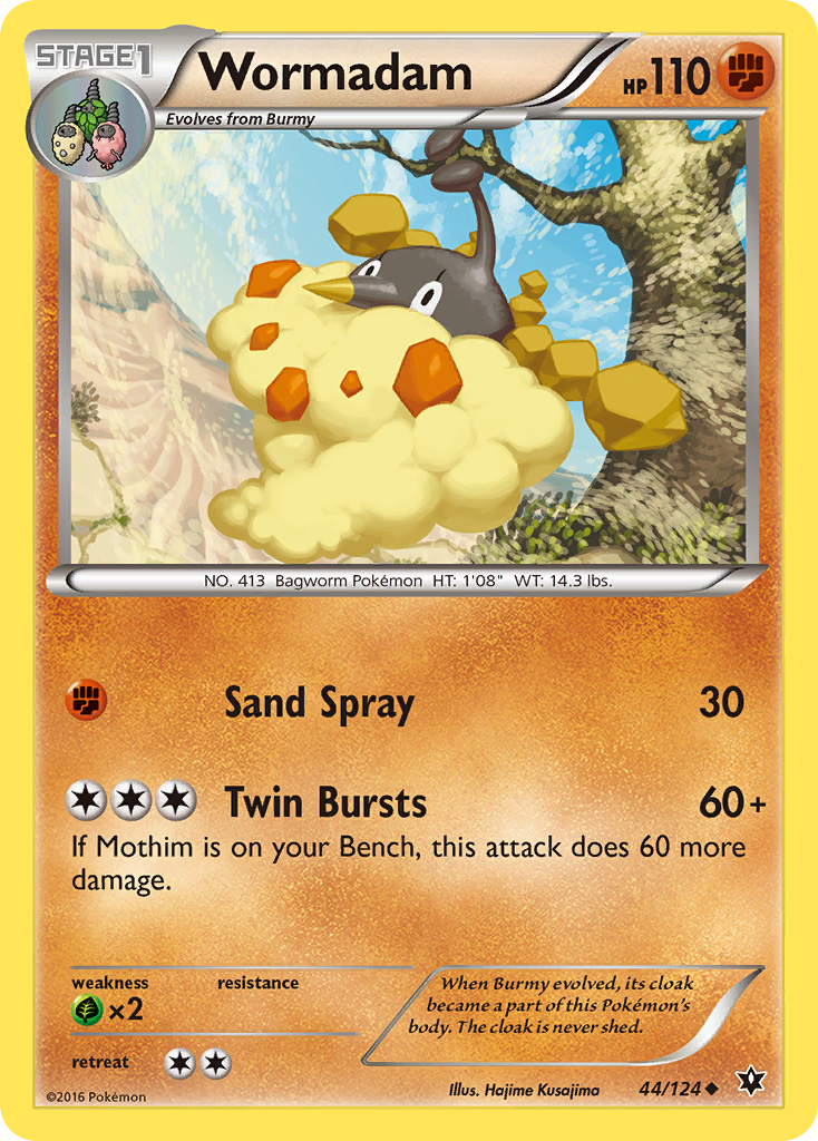 Wormadam (44/124) [XY: Fates Collide] | Dragon's Lair Comics and Fantasy Houston TX