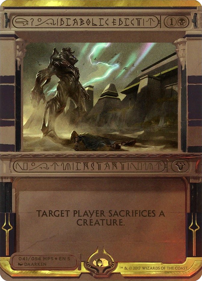 Diabolic Edict (Invocation) [Amonkhet Invocations] | Dragon's Lair Comics and Fantasy Houston TX