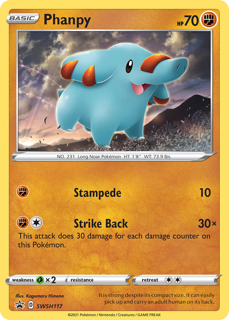 Phanpy (SWSH117) [Sword & Shield: Black Star Promos] | Dragon's Lair Comics and Fantasy Houston TX