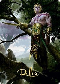 Tyvar Kell Art Card (Gold-Stamped Signature) [Kaldheim Art Series] | Dragon's Lair Comics and Fantasy Houston TX