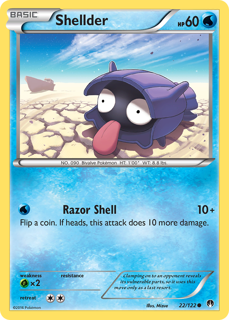 Shellder (22/122) [XY: BREAKpoint] | Dragon's Lair Comics and Fantasy Houston TX