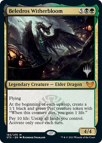 Beledros Witherbloom (Promo Pack) [Strixhaven: School of Mages Promos] | Dragon's Lair Comics and Fantasy Houston TX