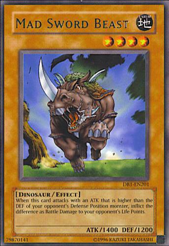 Mad Sword Beast [DB1-EN201] Rare | Dragon's Lair Comics and Fantasy Houston TX