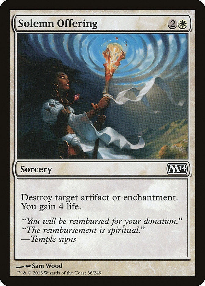 Solemn Offering [Magic 2014] | Dragon's Lair Comics and Fantasy Houston TX