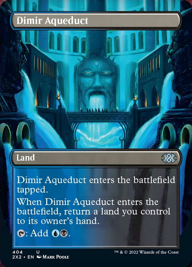 Dimir Aqueduct (Borderless Alternate Art) [Double Masters 2022] | Dragon's Lair Comics and Fantasy Houston TX