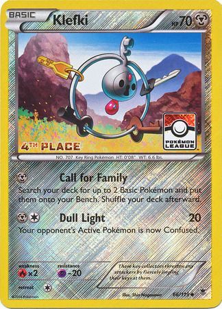 Klefki (66/119) (League Promo 4th Place) [XY: Phantom Forces] | Dragon's Lair Comics and Fantasy Houston TX