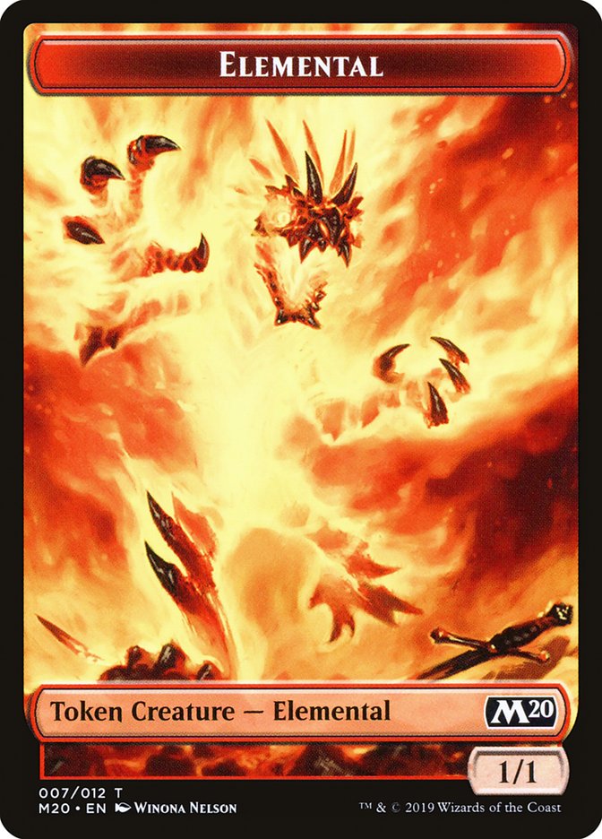 Elemental Token [Core Set 2020 Tokens] | Dragon's Lair Comics and Fantasy Houston TX