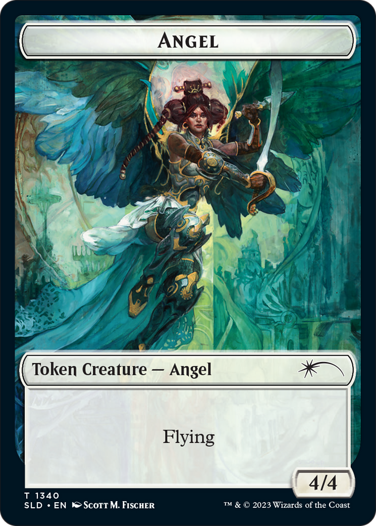 Angel // Spirit Double-Sided Token [Secret Lair Drop Series] | Dragon's Lair Comics and Fantasy Houston TX