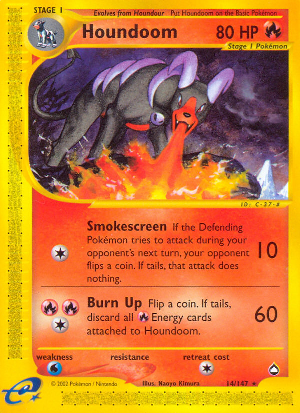 Houndoom (14/147) [Aquapolis] | Dragon's Lair Comics and Fantasy Houston TX