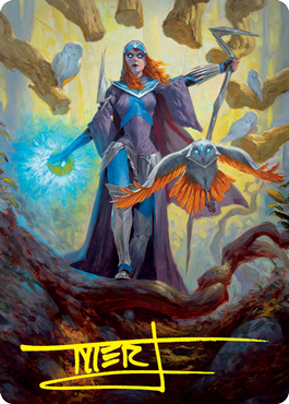 Kasmina, Enigma Sage Art Card (Gold-Stamped Signature) [Strixhaven: School of Mages Art Series] | Dragon's Lair Comics and Fantasy Houston TX