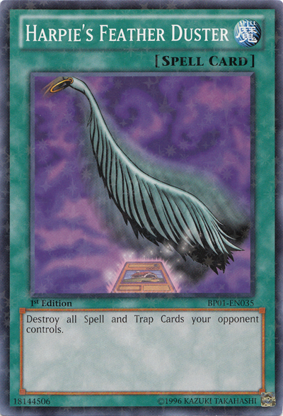 Harpie's Feather Duster [BP01-EN035] Starfoil Rare | Dragon's Lair Comics and Fantasy Houston TX