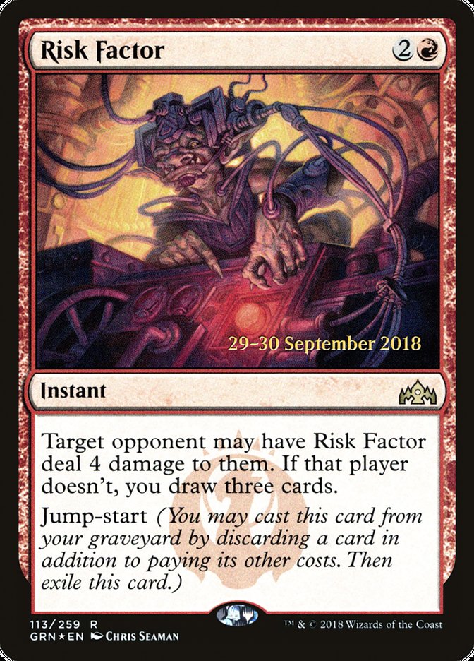 Risk Factor [Guilds of Ravnica Prerelease Promos] | Dragon's Lair Comics and Fantasy Houston TX