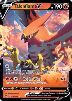 Talonflame V (029/185) [Sword & Shield: Vivid Voltage] | Dragon's Lair Comics and Fantasy Houston TX